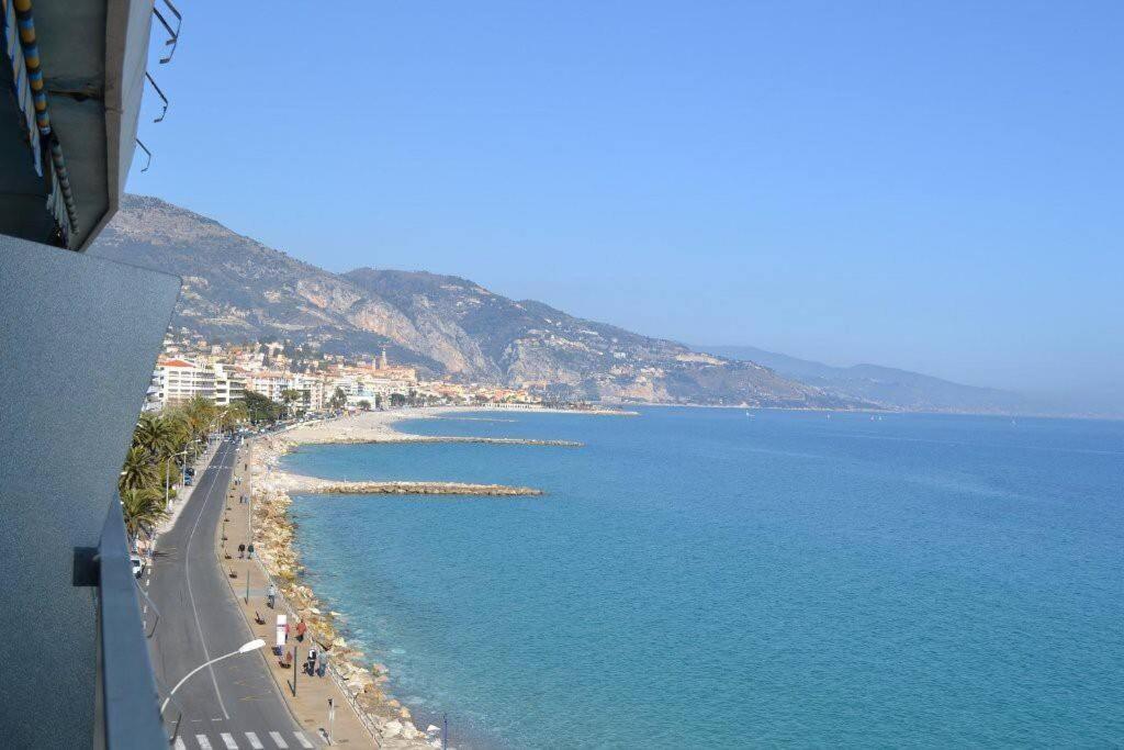 Menton Front Bord De Mer Cote D'Azur Florentina Sea View French Riviera Proche Monaco Montecarlo Superb Studio Екстер'єр фото