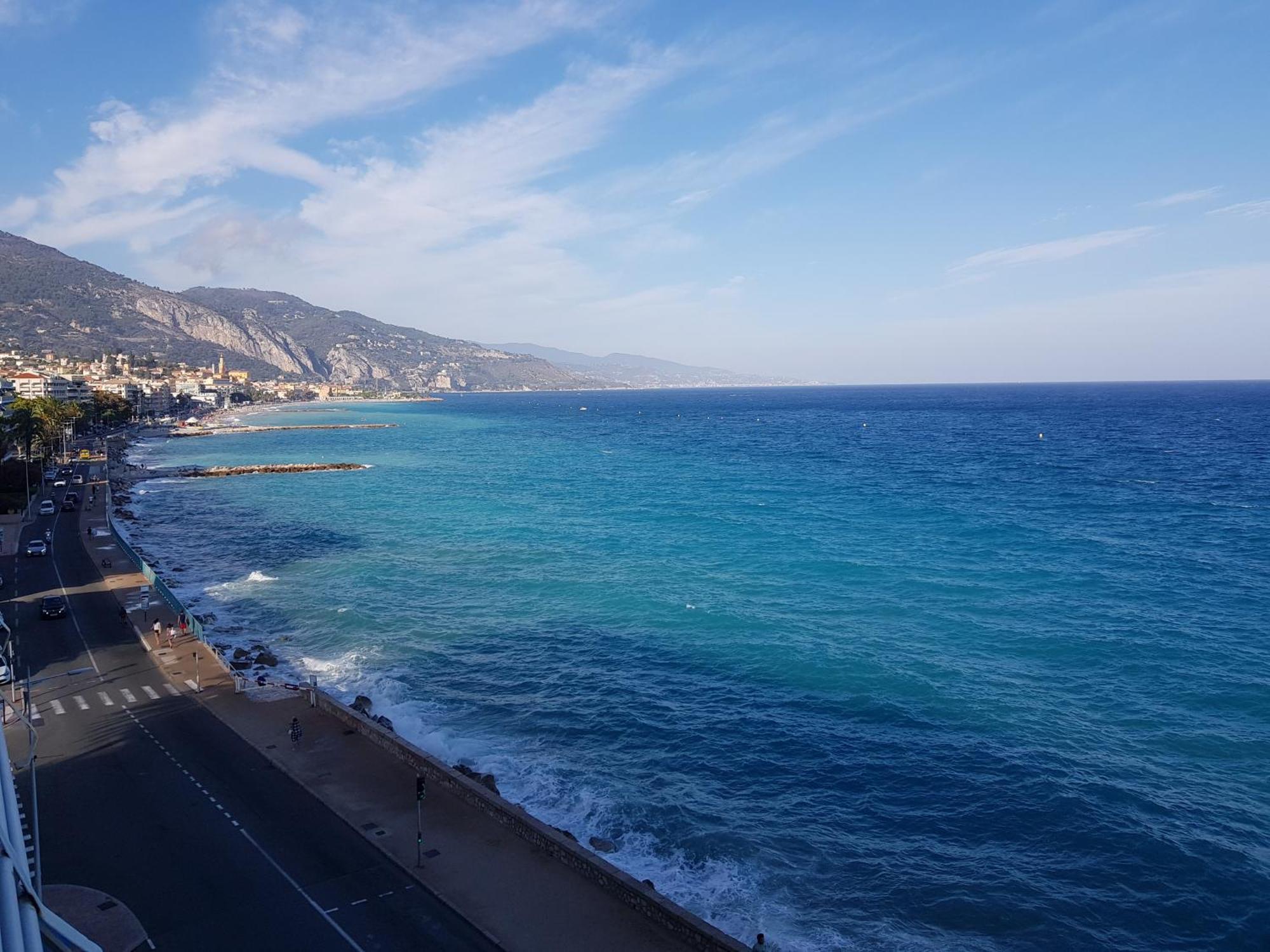 Menton Front Bord De Mer Cote D'Azur Florentina Sea View French Riviera Proche Monaco Montecarlo Superb Studio Екстер'єр фото