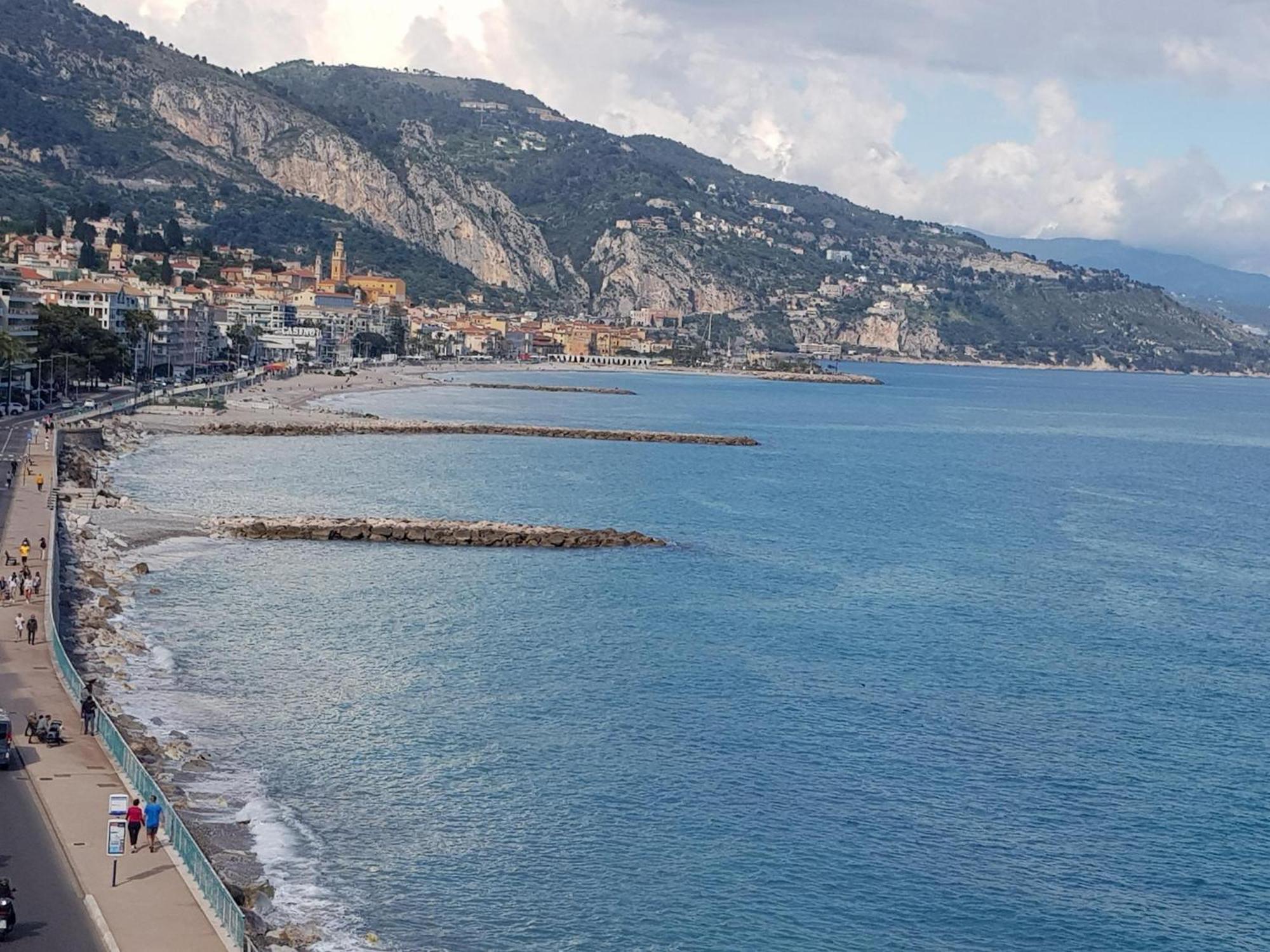 Menton Front Bord De Mer Cote D'Azur Florentina Sea View French Riviera Proche Monaco Montecarlo Superb Studio Екстер'єр фото